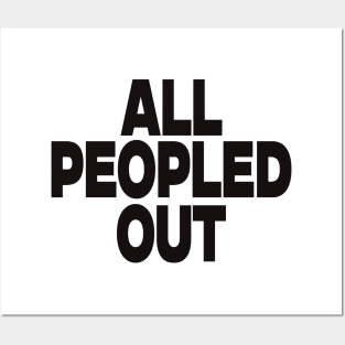 All Peopled Out sweatshirt, Antisocial comfort introvert crewneck, not going anxiety says no, Y2K Aesthetic graphic message sweater, awkard Posters and Art